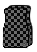 Load image into Gallery viewer, Gray Checkered Hoshi Car Mat (Pre-Order)