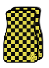 Load image into Gallery viewer, Yellow Checkered Hoshi Car Mat (Pre-Order)