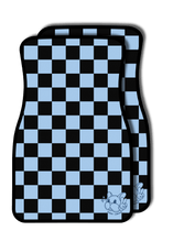 Load image into Gallery viewer, Light Blue Checkered Hoshi Car Mat (Pre-Order)
