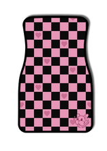 Load image into Gallery viewer, Pink Checkered Hoshi Car Mat (Pre-Order)