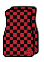 Load image into Gallery viewer, Red Checkered Hoshi Car Mat (Pre-Order)