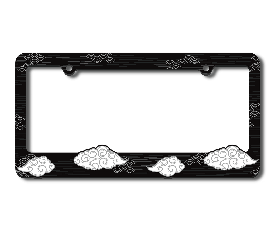 Silver “Lucky Skies” License Frame