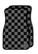 Load image into Gallery viewer, Gray Checkered Hoshi Car Mat
