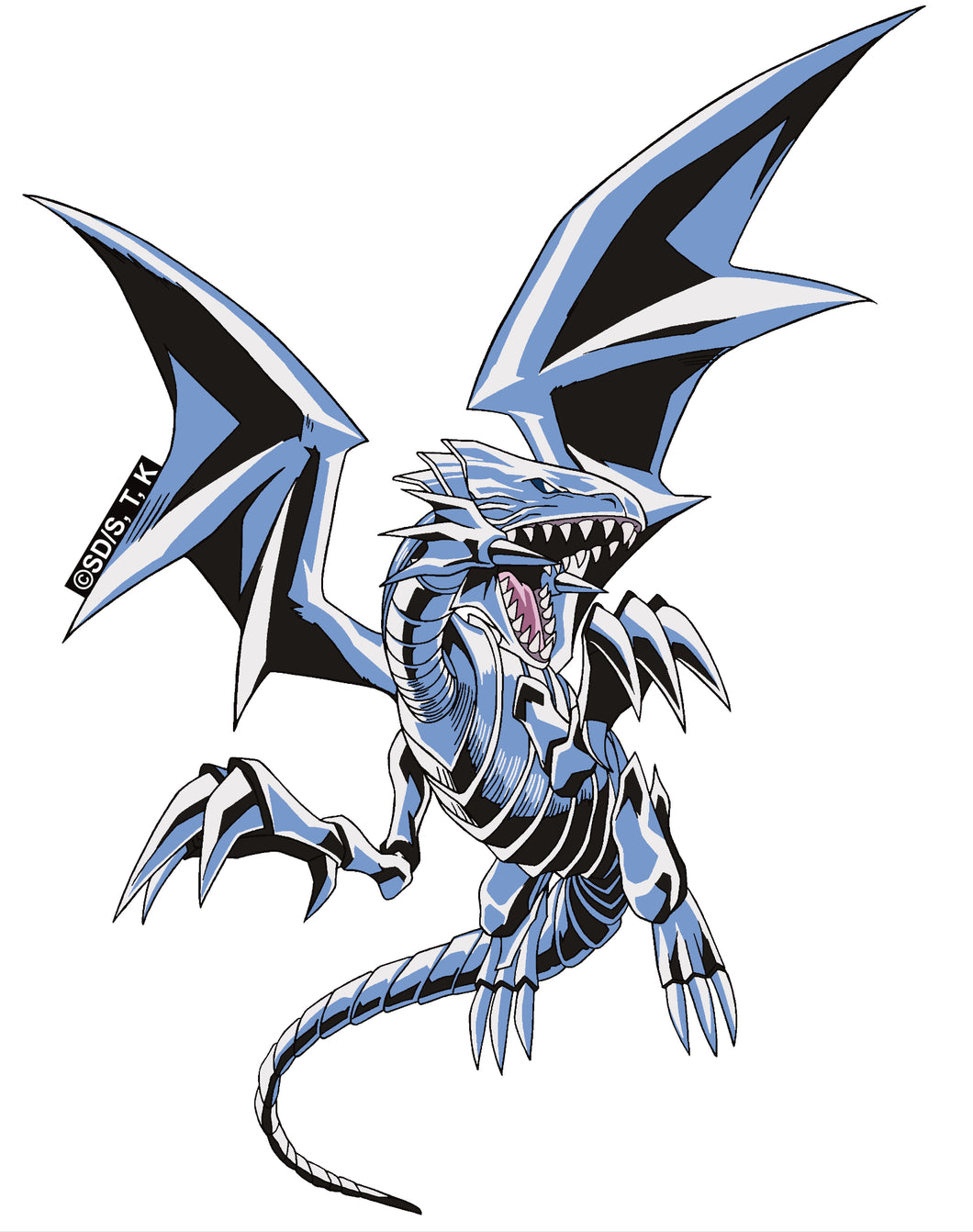 Yu-Gi-Oh! Blue-Eyes White Dragon Vinyl Decal