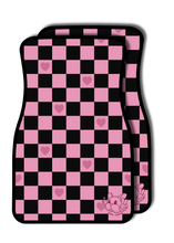 Load image into Gallery viewer, Pink Checkered Hoshi Car Mat
