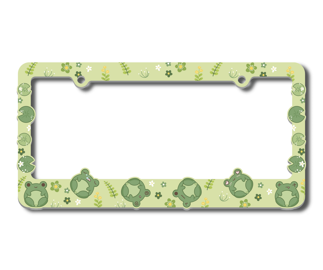 Green “Froggy Swamp” License Frame